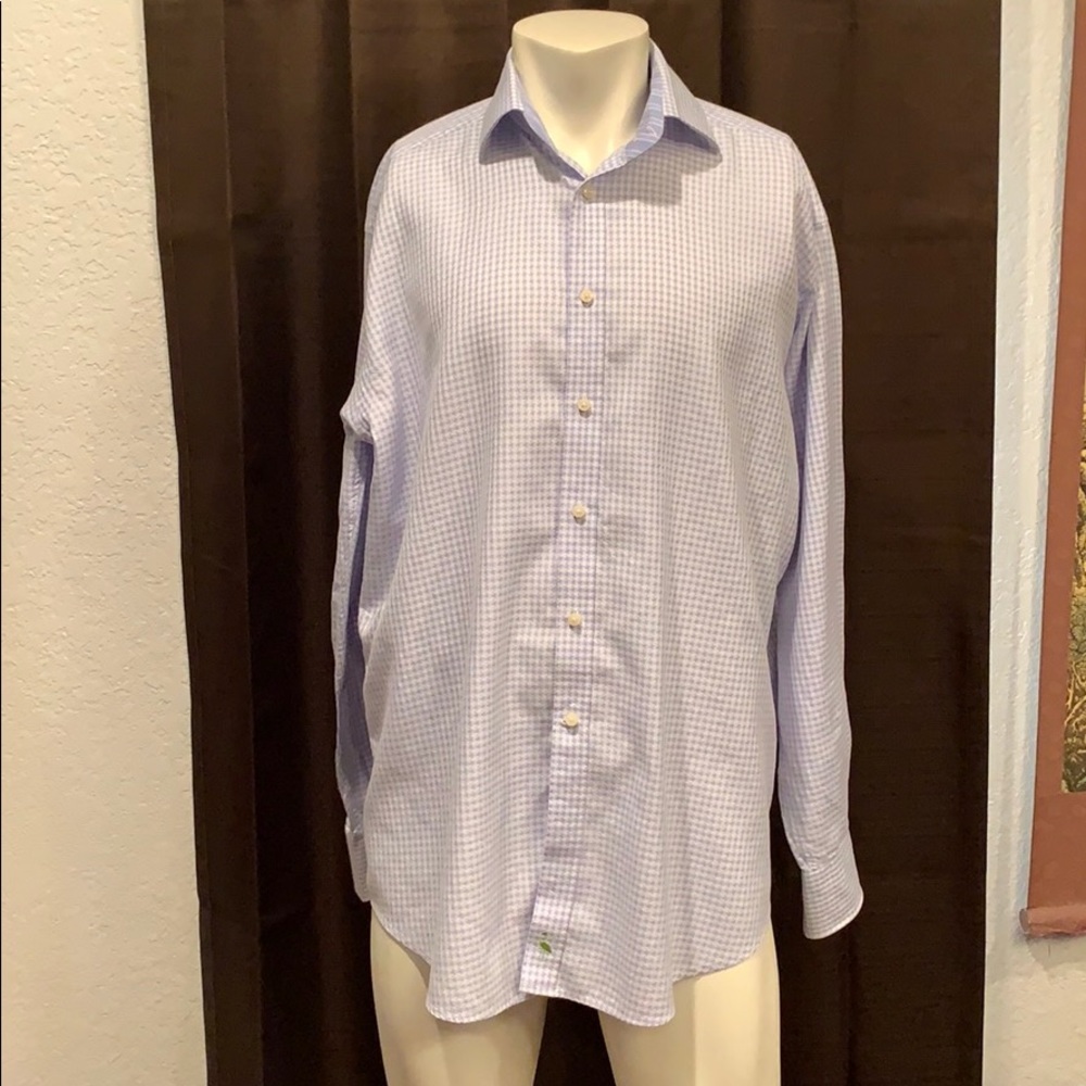 Tailorbyrd XL Micro check Button Down Dress Shirt